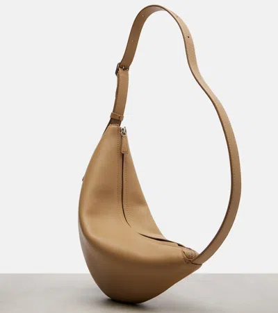 The Row Jouvette Leather Crossbody Bag In Brown