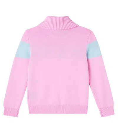 Perfect Moment Intarsia Wool Turtleneck Sweater In Multi