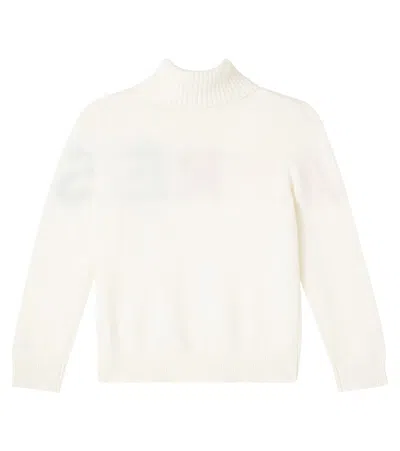 Perfect Moment Wool Turtleneck Sweater In White