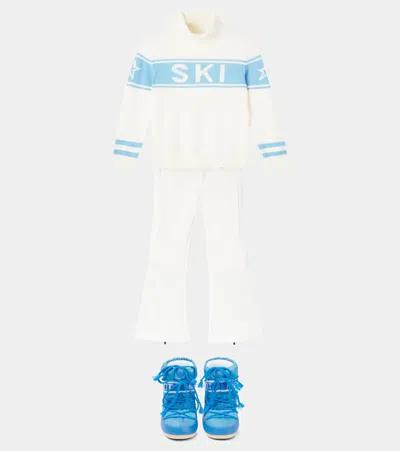 Perfect Moment Wool Turtleneck Sweater In Multi