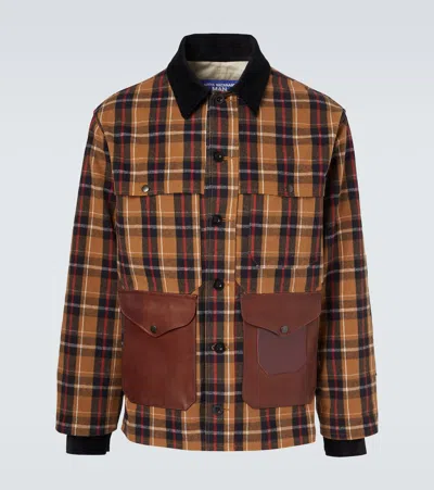 Junya Watanabe Lightweight Check Jacket Jackets And Coats Brown In Brown