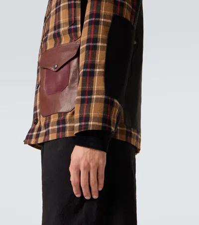 Junya Watanabe Lightweight Check Jacket Jackets And Coats Brown In Brown