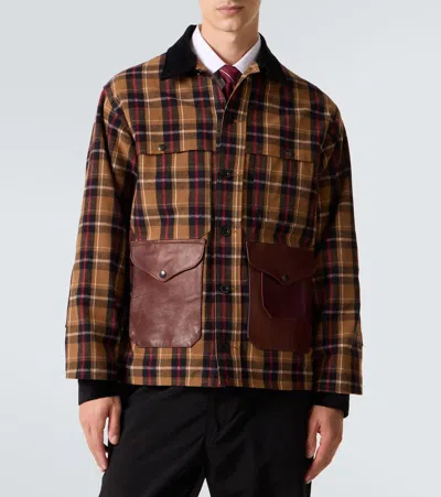 Junya Watanabe Lightweight Check Jacket Jackets And Coats Brown In Brown