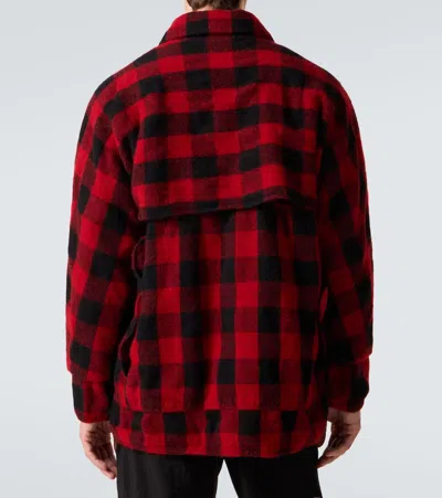 Junya Watanabe Checked Wool Jacket In Red