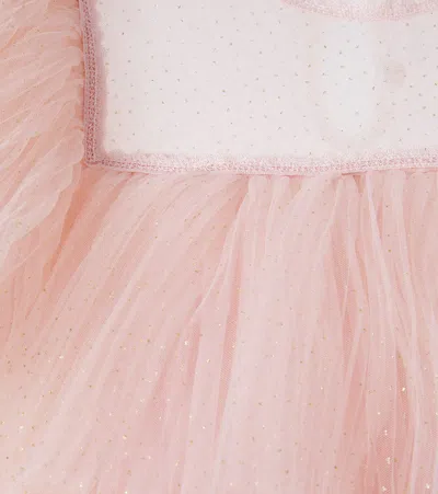 Petite Amalie Tiered Tulle Dress In Pink