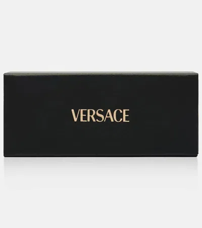 Versace Greca Aviator Sunglasses In Gold