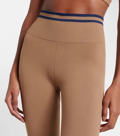 The Upside Form Seamless 25in Midi Pant In Brown