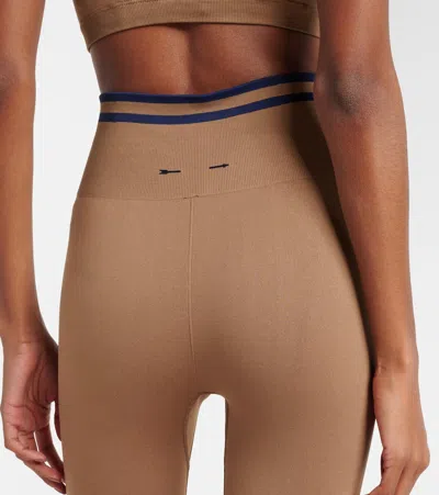 The Upside Form Seamless 25in Midi Pant In Brown