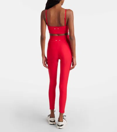 The Upside Oxford 25 In Drawstring Leggings In Red