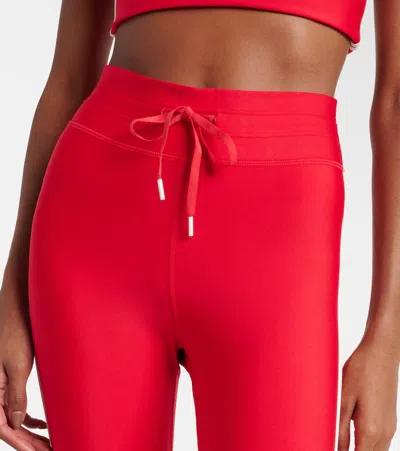 The Upside Oxford 25 In Drawstring Leggings In Red