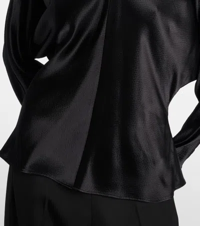 Fforme Gemma Satin Top In Black