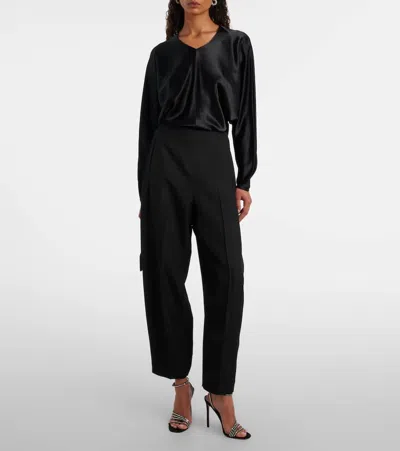 Fforme Gemma Satin Top In Black