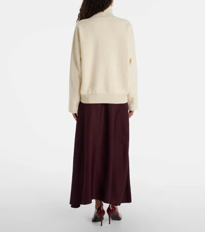 Fforme Carina Satin Maxi Skirt In Burgundy