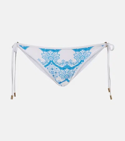 Melissa Odabash Malta Printed Bikini Bottoms In White