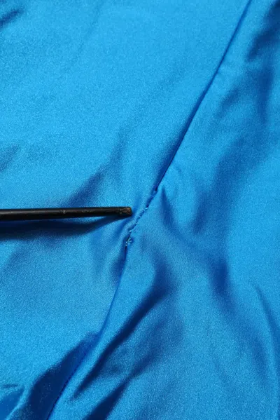 Pre-owned Dolce & Gabbana Blue Nylon Turtleneck Bodycon Jumpsuit Women's Dress ()