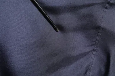 Pre-owned Dolce & Gabbana Dark Blue Silk Double Breasted Men's Shirt ()