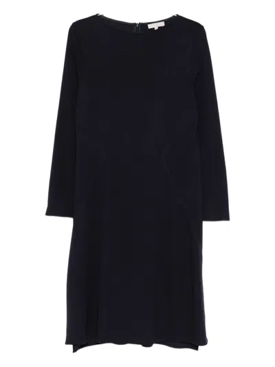 Antonelli Boat Neck Midi Dress In Blue