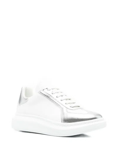 Alexander Mcqueen Sneakers White In Silver