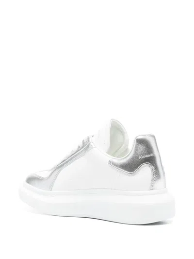 Alexander Mcqueen Sneakers White In Silver