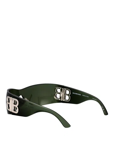 Balenciaga Mask Sunglasses Bb0359 S 006 In Green