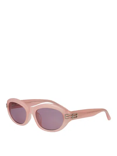 Balenciaga Round Sunglasses Bb0434 Sk 003 In Pink