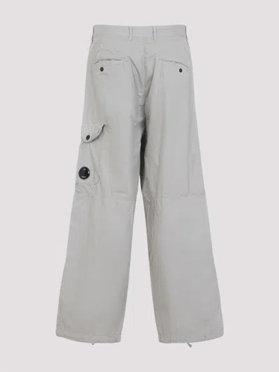 C.p. Company London Fog Grey Cotton Cargo Pants In Multi