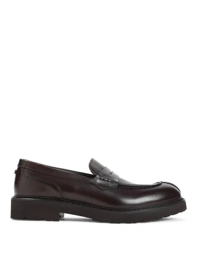 Canali College With Pennypack And Eva Sole Loafers In Brown