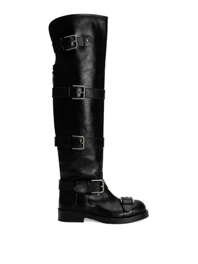 Dolce & Gabbana Saint Laurent Havana Havana Transparent Acetate Glasses In Black