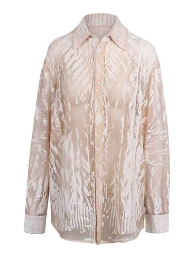 Diesel Overy Transparent Shirt In Multi