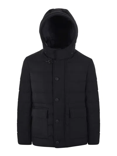 Fay Puffer Jacket In Black