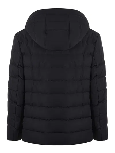 Fay Puffer Jacket In Black