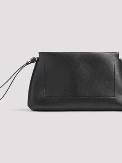 Givenchy Day Wristlet Pouch Bag In Grain Leather In Black