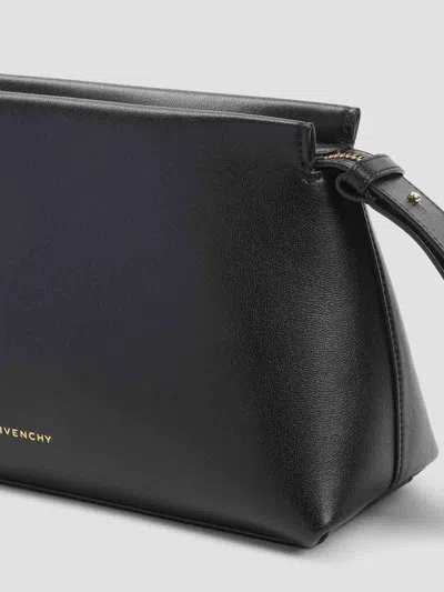 Givenchy Day Wristlet Pouch Bag In Grain Leather In Black