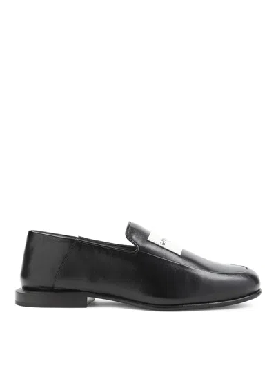 Givenchy Glossy Round Toe Loafers In Black