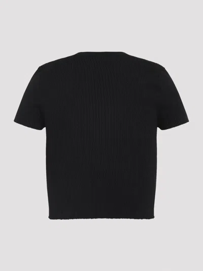 Givenchy Short Sleeves Crop Top In Black