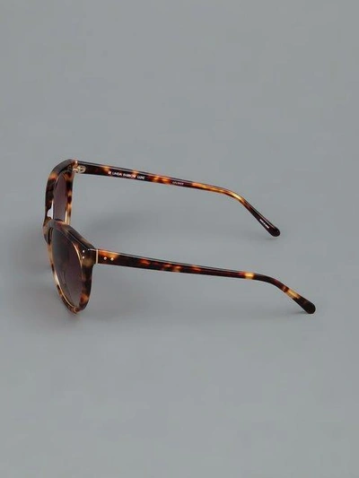 Shop Linda Farrow Cat Eye Sunglasses - Brown