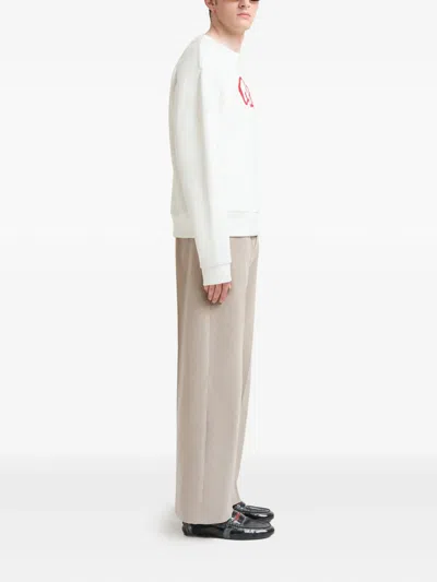 Marni Cartoon-logo Cotton Sweater In Multi