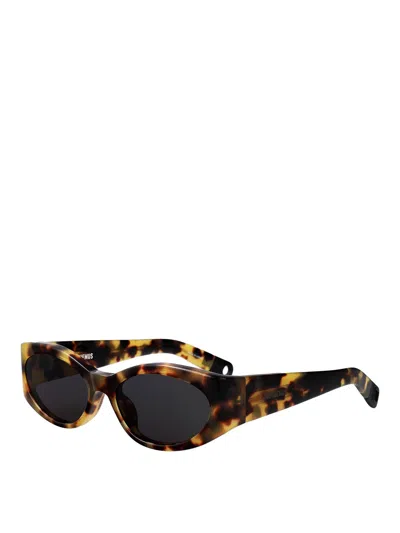 Jacquemus Ovalo Sunglasses In Brown