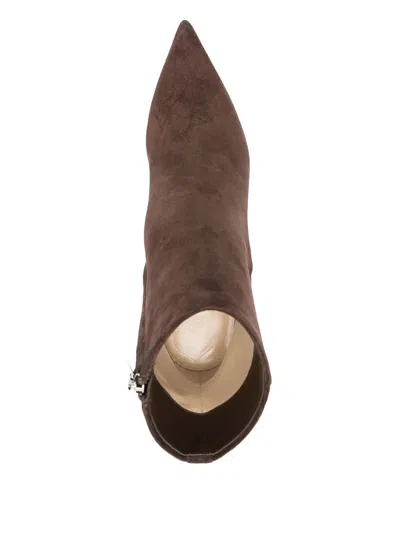 Jimmy Choo 90mm Franki Suede Boots In Multi