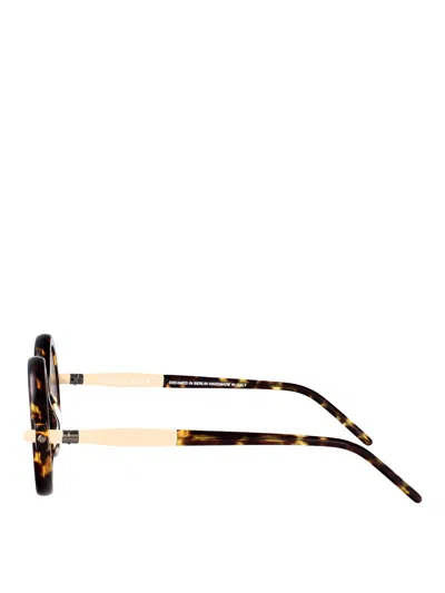 Kuboraum Runde Sonnenbrille In Schildpattoptik In Brown