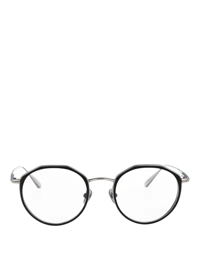 Linda Farrow Geometric Frame Plain Mirror In Black