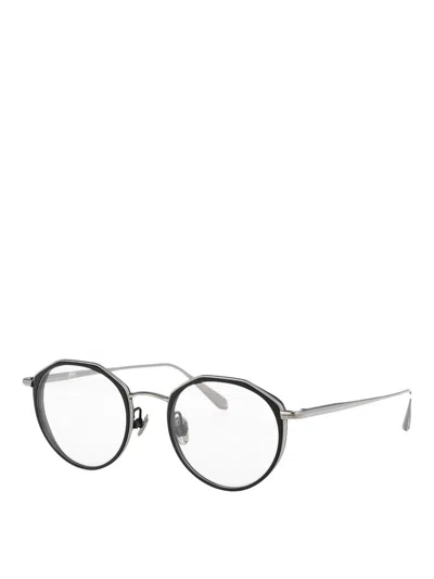 Linda Farrow Geometric Frame Plain Mirror In Black