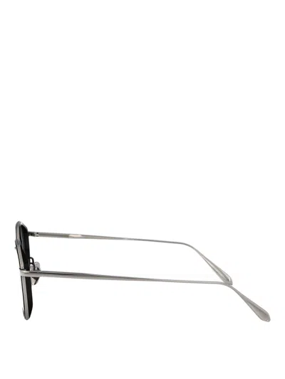 Linda Farrow Geometric Frame Plain Mirror In Black