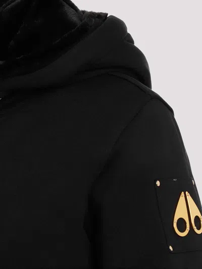 Moose Knuckles Moose Knuckes Madison Bunny Gold Jacket In Black