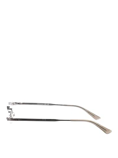 Montblanc Ruthenium-ruthenium-transparent Metal Glasses In Metallic