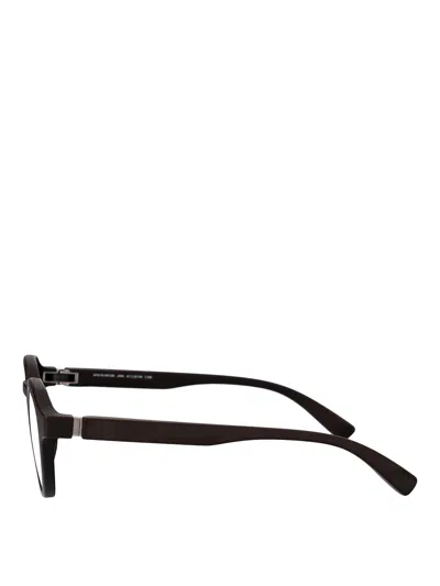 Mykita 346 Indigo Clear Acetate Glasses In Black