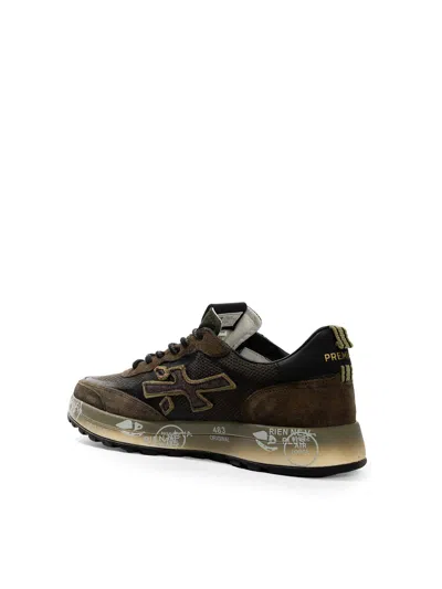 Premiata Nous 7731 Mesh Suede Sneakers In Multi