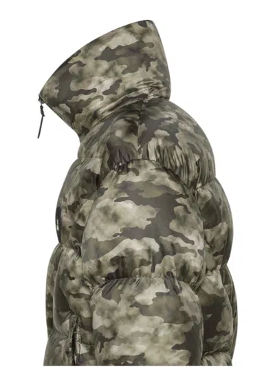 Peuterey Dark Green Puffer Jacket In Blue