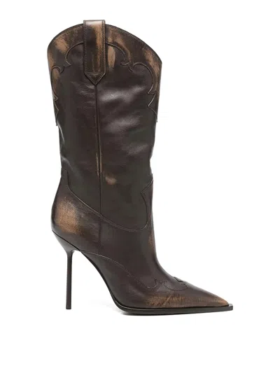 Paris Texas Stiletto Heel Boots In Multi