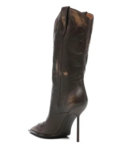 Paris Texas Stiletto Heel Boots In Multi
